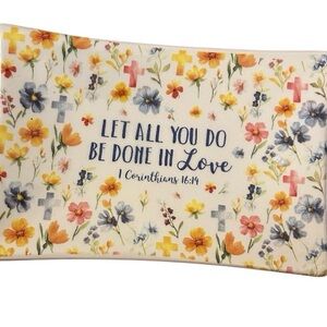 Floral Inspirational Trinket Tray